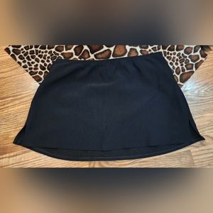 Lands End Black Skort Women’s Size 14